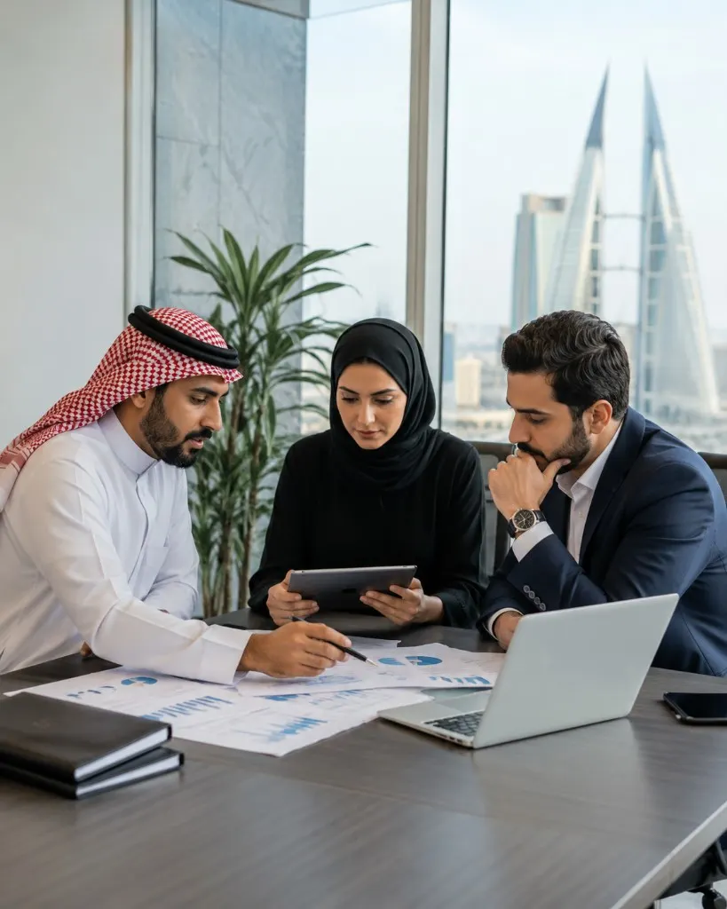 Reviewing market and operating information in Manama