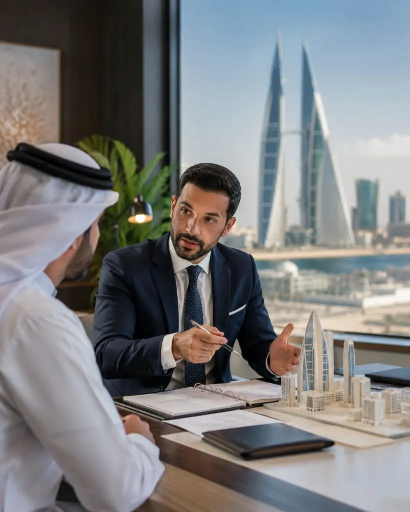 Establishment planning over a site model in a Manama office